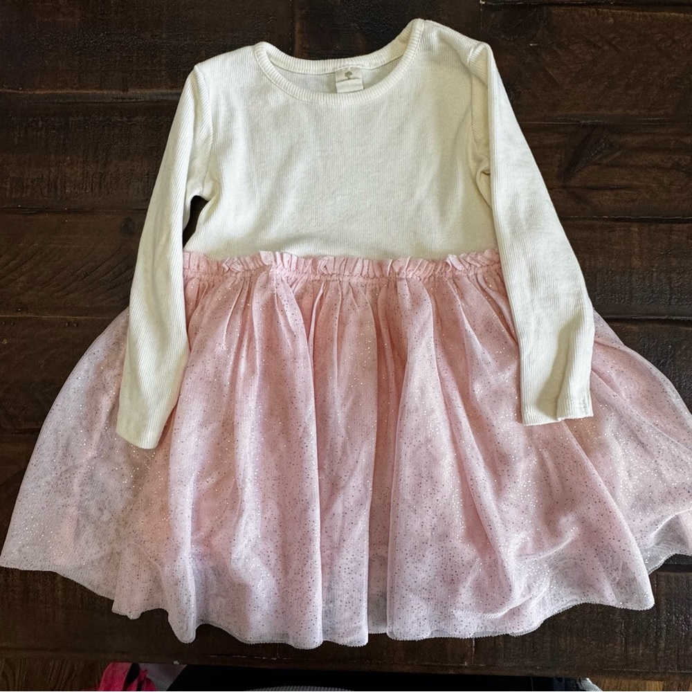 Tucker + Tate Cream and Pink Tulle Dress